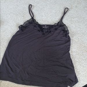 AMERICAN EAGLE charcoal grey tank